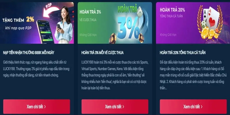 Thưởng nạp hàng ngày nbet info